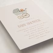 "Waiting for a sibling" - Baby Shower Invitations in Sea Fog by Erin Kessler - Detail