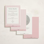 "Baby Whale On The Way" - Baby Shower Invitations in Baby Pink by mo kelley - Back of Card Options
