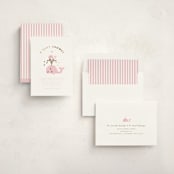 "Baby Whale On The Way" - Baby Shower Invitations in Baby Pink by mo kelley - Assembled