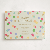 "Colorful Baby Sprinkle" - Baby Shower Invitations in Color Pop by Stephanie Heinrich Godbout - Front