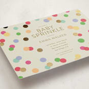 "Colorful Baby Sprinkle" - Baby Shower Invitations in Color Pop by Stephanie Heinrich Godbout - Detail