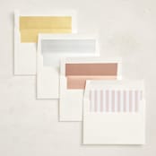 "Fframed Bow" - Baby Shower Invitations in Blush by Baumbirdy - Envelope Liner Options