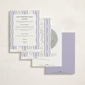 "Lottie" - Baby Shower Invitations in Lilac by Erin L. Wilson - Back of Card Options