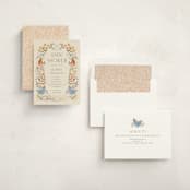 "Whimsical Frame" - Baby Shower Invitations in Creamery by Vera Lim - Assembled