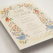 "Whimsical Frame" - Baby Shower Invitations in Creamery by Vera Lim - Detail