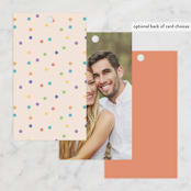 "Rainbow Slice" - Bridal Shower Favor Tags in Blush by Adelyn T. - Back of Card Options