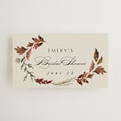 "poetique" - Bridal Shower Favor Tags in Autumn by Kate Ahn - Front