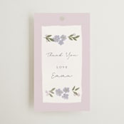 "pretty little floral" - Bridal Shower Favor Tags in Lilac by Rebecca Durflinger - Front