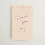 "candlesticks" - Bridal Shower Favor Tags in Bubblegum by Ellen Schlegelmilch - Front