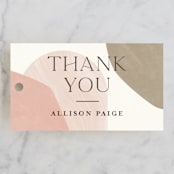 "Arched" - Bridal Shower Favor Tags in Divine by Pixel and Hank - Front
