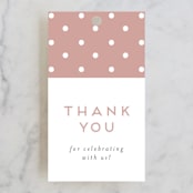 "Flower Bar" - Bridal Shower Favor Tags in Bright by Heather Cairl - Front