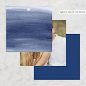 "Romantic garden" - Bridal Shower Favor Tags in Indigo by Yaling Hou Suzuki - Back of Card Options