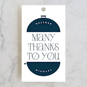 "I Do BBQ Grill" - Bridal Shower Favor Tags in Water by Heather Schertzer - Front