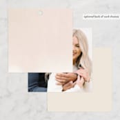 "Vine Wrap" - Bridal Shower Favor Tags in Eggshell by Amy Kross - Back of Card Options