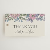 "fragrance" - Bridal Shower Favor Tags in Hydrangea by Jen Owens - Front