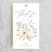 "floral bride" - Bridal Shower Favor Tags in Elegant Spring by Phrosné Barwood - Front