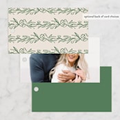 "Doodled" - Bridal Shower Favor Tags in Meadow by Petra Kern - Back of Card Options
