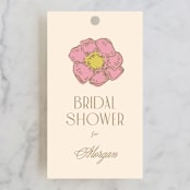 "Gilded Butterfly Garden" - Bridal Shower Favor Tags in Ivory by Simona Camp - Front