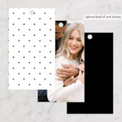 "Casual bows" - Bridal Shower Favor Tags in Snow by Alethea and Ruth - Back of Card Options