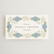 "Wedgewood" - Bridal Shower Favor Tags in Cerulean by Susan Moyal - Front