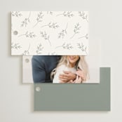 "Botanical" - Bridal Shower Favor Tags in Garden by Kelly Schmidt - Back of Card Options