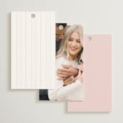 "Arbor" - Bridal Shower Favor Tags in Rosey by Pixel and Hank - Back of Card Options