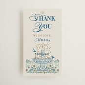"Garden Gate" - Bridal Shower Favor Tags in Garden by Paper Sun Studio - Front