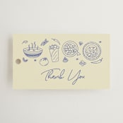"Tacos & Tequila" - Bridal Shower Favor Tags in Blueberry by Sherley Ferreira - Front