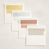 "Bow Corners" - Baby Shower Invitations in Rosewood by Cass Loh - Envelope Liner Options