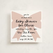 "Gift" - Baby Shower Invitations in Blush by AK Graphics - Front