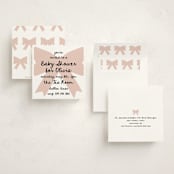 "Gift" - Baby Shower Invitations in Blush by AK Graphics - Assembled