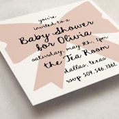 "Gift" - Baby Shower Invitations in Blush by AK Graphics - Detail