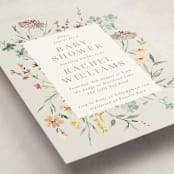 "Gentle Wildflower" - Baby Shower Invitations in Meadow by Petra Kern - Detail