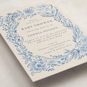 "Baby Frame" - Baby Shower Invitations in Frost by Petra Kern - Detail