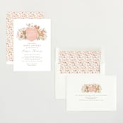 "Banner announcement" - Baby Shower Invitations in Petal by Jennifer Wick - Assembled