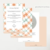 "little cutie oranges" - Baby Shower Invitations in Peach by Karidy Walker - Back of Card Options