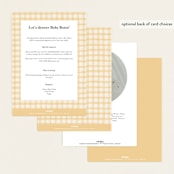 "Into the Woods" - Baby Shower Invitations in Earth by Jennifer Wick - Back of Card Options