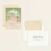 "Into the Woods" - Baby Shower Invitations in Earth by Jennifer Wick - Assembled