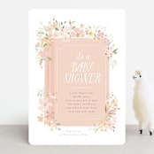 "Storybook" - Baby Shower Invitations in Carnation by Itsy Belle Studio - Front