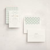 "Storybook Geese" - Baby Shower Invitations in Mint by Everett Paper Goods - Assembled