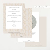 "Pumpkin Stroller" - Baby Shower Invitations in Pumpkin by Petra Kern - Back of Card Options