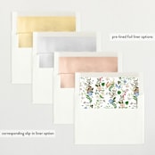 "Spring woodland" - Baby Shower Invitations in Elderflower by Sarah Knight - Envelope Liner Options