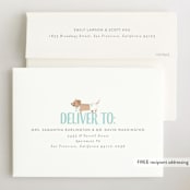 "Puppy" - Baby Shower Invitations in Little Boy Blue by Itsy Belle Studio - FREE Recipient Addressing