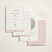 "Dainty Garden" - Baby Shower Invitations in Blush by Paper Raven Co. - Back of Card Options