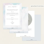 "Winter Baby Snowflakes" - Baby Shower Invitations in Bluebell by Alethea and Ruth - Back of Card Options