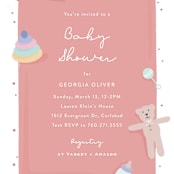 "Baby Blanket" - Baby Shower Invitations in Rosy Cheeks by Carolyn MacLaren - Detail