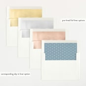 "French Frame" - Baby Shower Invitations in Powder by Robert and Stella - Envelope Liner Options