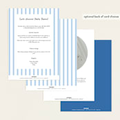 "bunny crest" - Baby Shower Invitations in Cotton Candy by Cass Loh - Back of Card Options