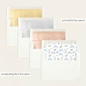 "bunny crest" - Baby Shower Invitations in Cotton Candy by Cass Loh - Envelope Liner Options