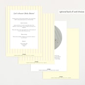 "Butterfly Florals" - Baby Shower Invitations in Daffodil by Baumbirdy - Back of Card Options
